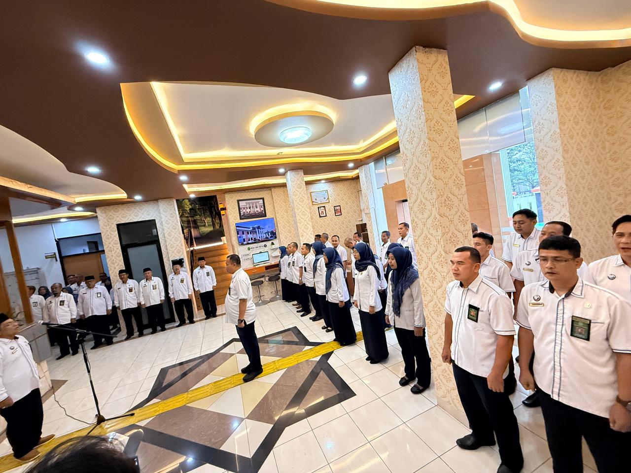 Apel Pagi di Ruang Resepsionis Pengadilan Agama Tasikmalaya